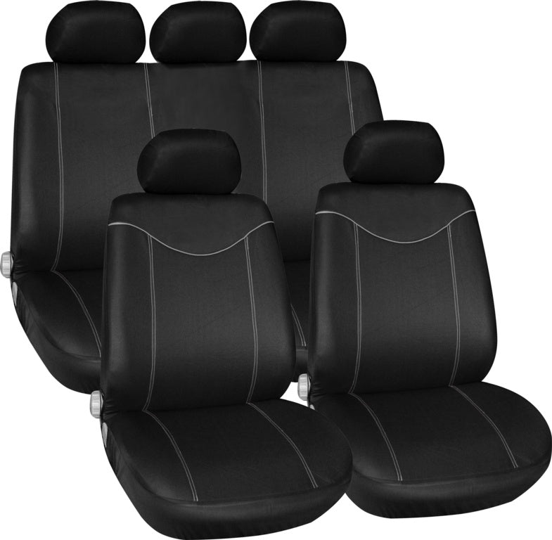 Streetwize Alabama Seat Cover Set - Grey 11 Piece