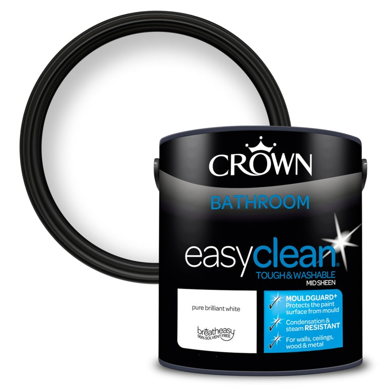 Crown Easyclean Bathroom Mid Sheen 2.5L - PBW