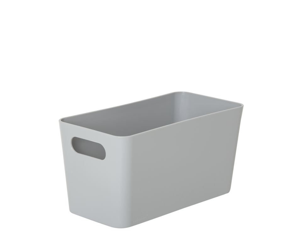 Wham Studio Rectangular Basket 20 x 10 x 10cm - Cool Grey