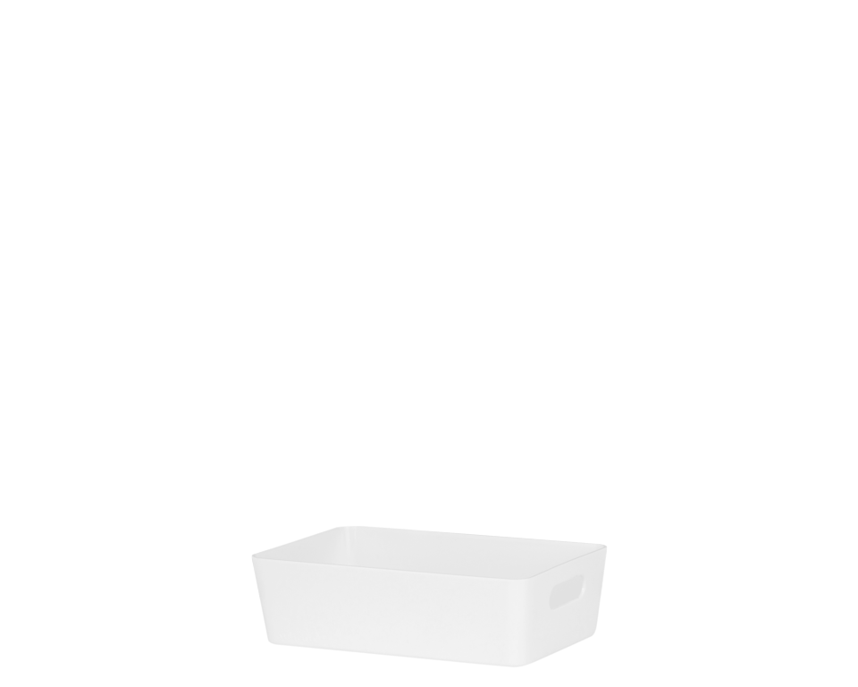 Wham Studio Rectangular Basket 20 x 12.50 x 6cm - Ice White