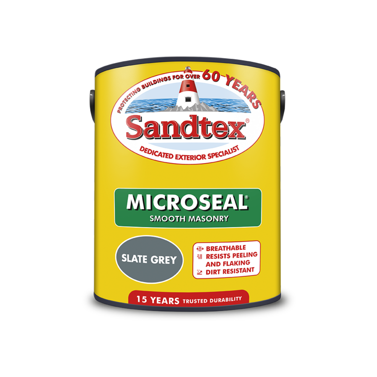Sandtex Smooth Masonry Paint 5L - Slate Grey