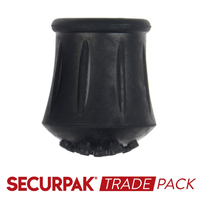 Securpak Walking Stick Ferrule Black 19mm - 8 Pack