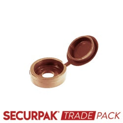 Securpak Fold Over Screw Caps Beige - 100 Pack