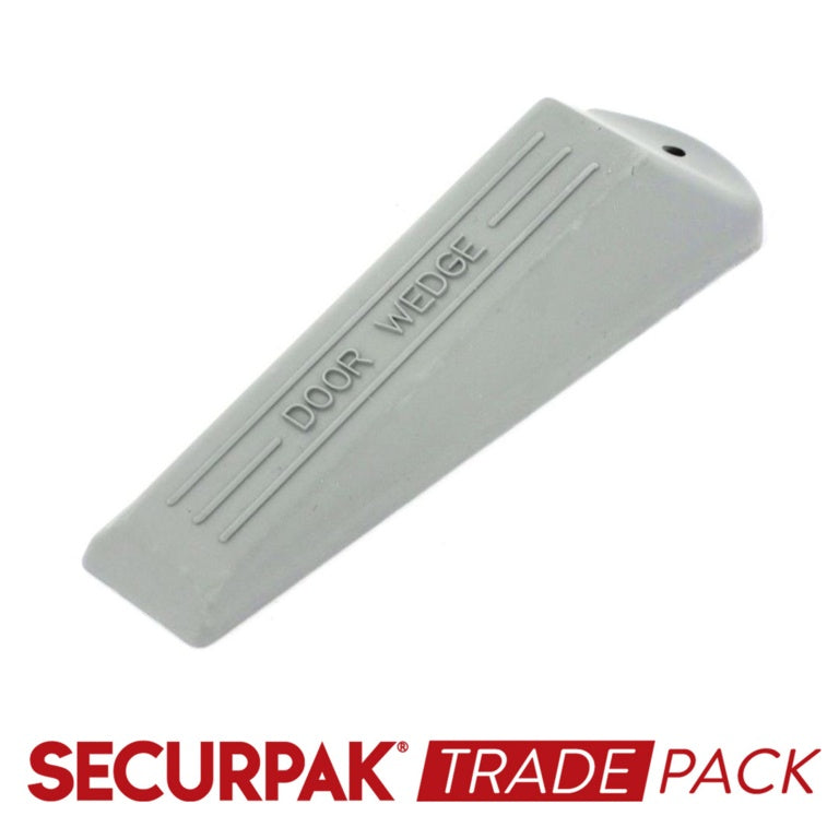 Securpak Door Wedge Rubber Grey 140mm - 4 Pack