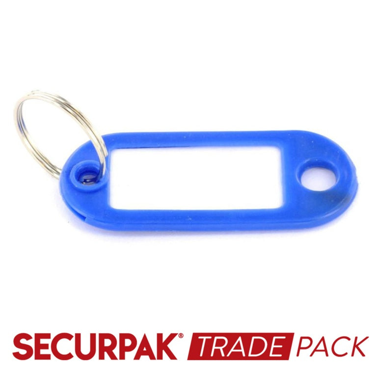 Securpak Key Ring With Tab Assorted - 40 Pack