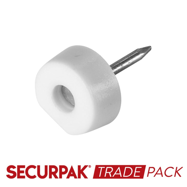 Securpak Shelf Support Nail Type White - 100 Pack