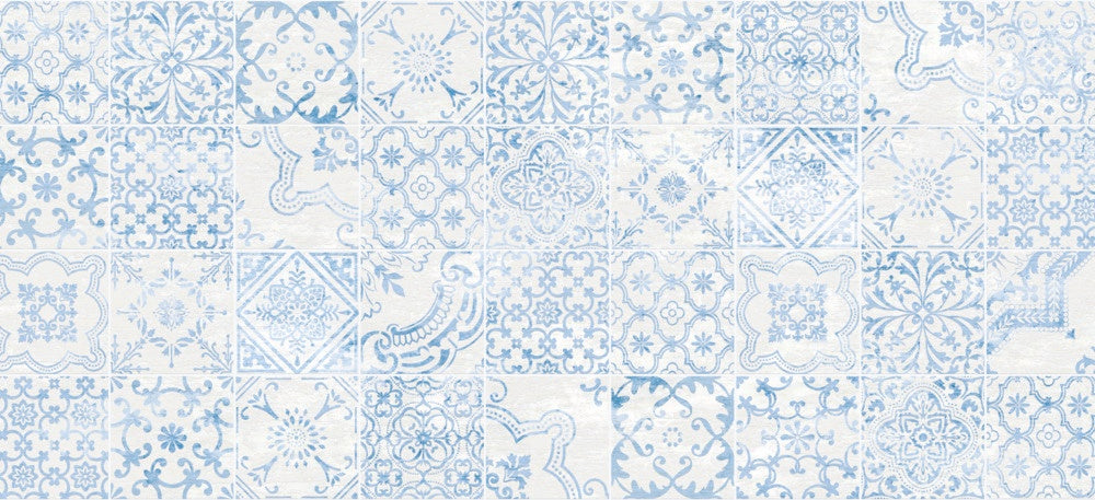 d-c-fix® Manhattan Tablecloth - Visbi Blue - 20m Roll x 140cm