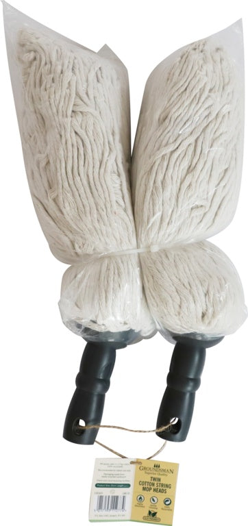 Groundsman Bamboo Deluxe Mop Head Refills - Twin Pack
