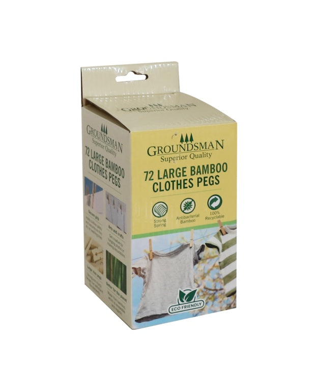 Groundsman Large Bamboo Pegs - Pack 72