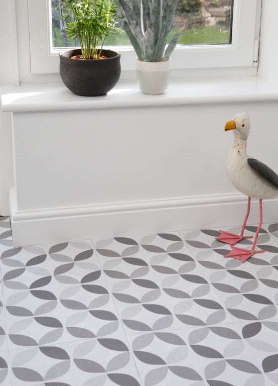 d-c-fix® Self Adhesive Floor Tiles 11 Piece - 1sqm Geometric