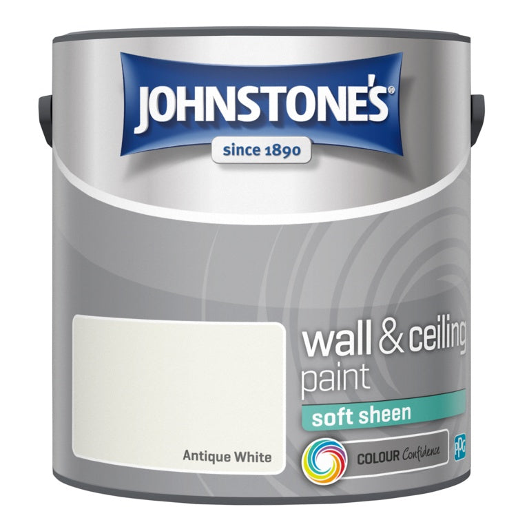 Johnstone's Wall & Ceiling Soft Sheen 2.5L - Antique White