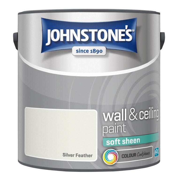 Johnstone's Wall & Ceiling Soft Sheen 2.5L - Silver Feather