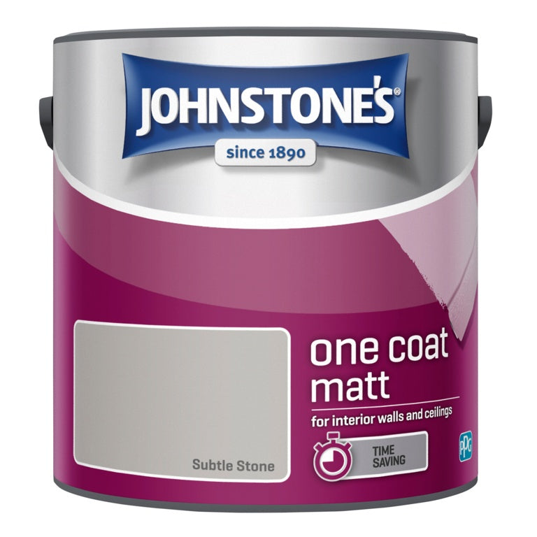 Johnstone's One Coat Matt 2.5L - Subtle Stone