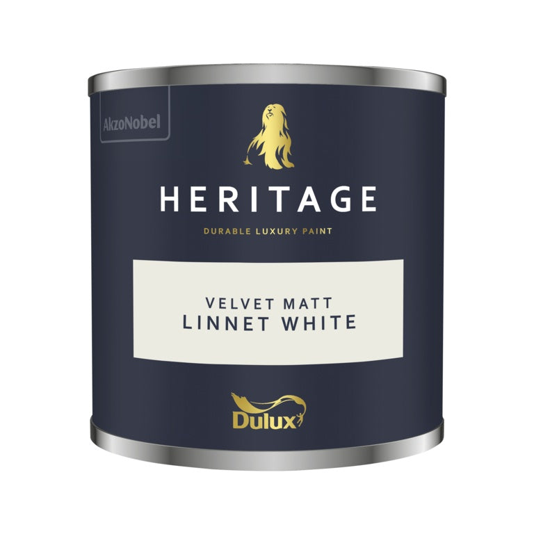 Dulux Heritage Tester 125ml - Linnet White