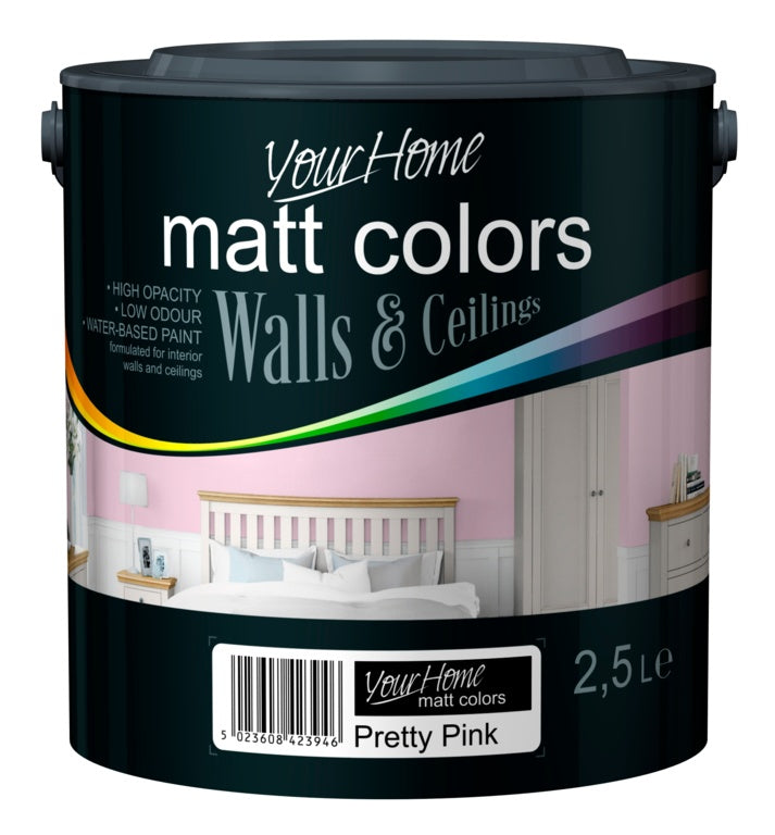 Your Home Matt Emulsion 2.5L - Pretty Pink
