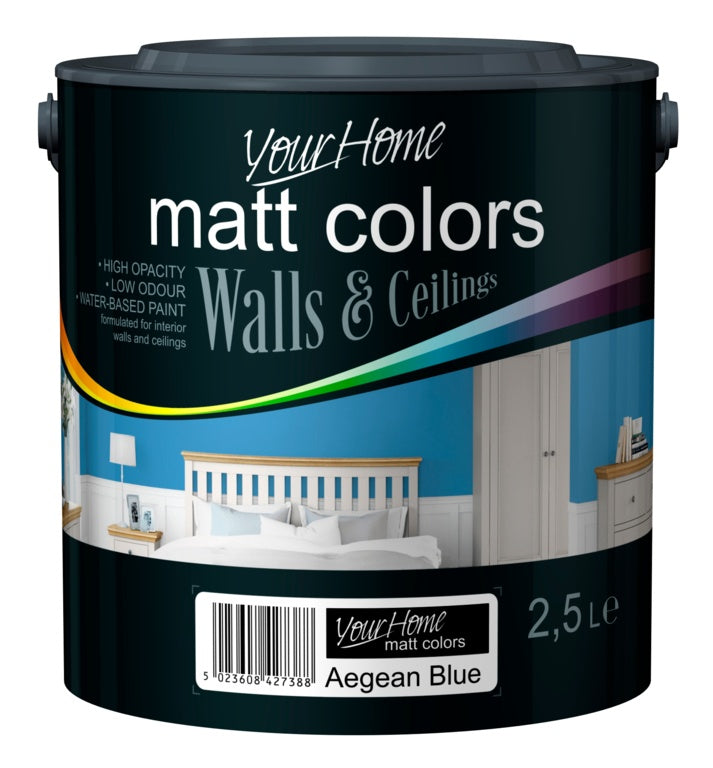 Your Home Matt Emulsion 2.5L - Aegean Blue