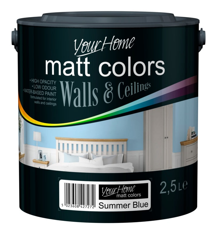 Your Home Matt Emulsion 2.5L - Summer Blue