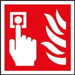 Smiths Architectural Fire Alarm Symbol Sign - 100x100mm