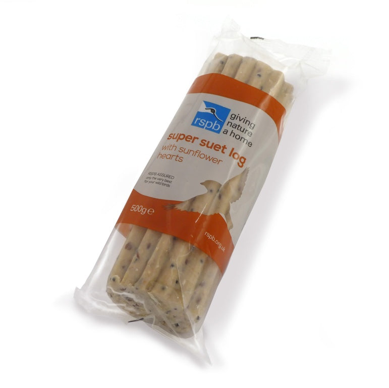 Rspb Super Suet Sunflower Hearts Log - 500g