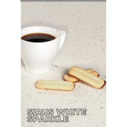 Quartz Worktop White Sparkle 3.2 x 1.6m x 20mm - 2 Slabs