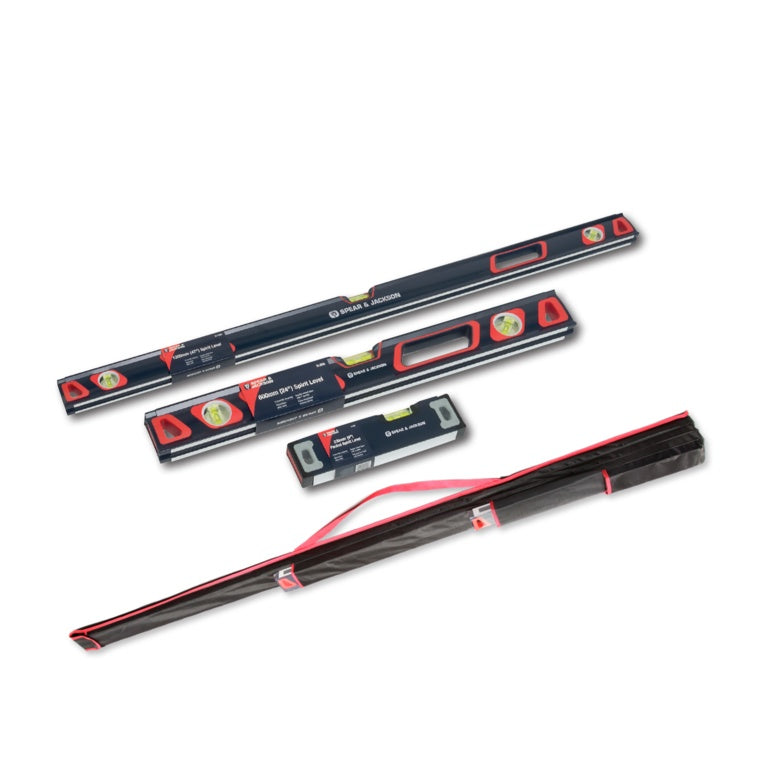 Spear & Jackson Spirit Level & Bag - 3 Piece