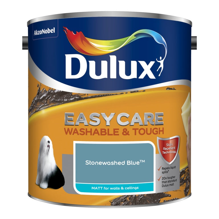 Dulux Easycare Washable & Tough Matt 2.5L - Stonewashed Blue
