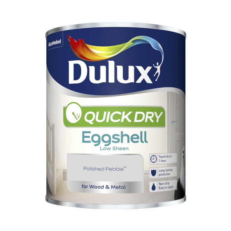 Dulux Quick Dry Eggshell 750ml - Polished Pebble