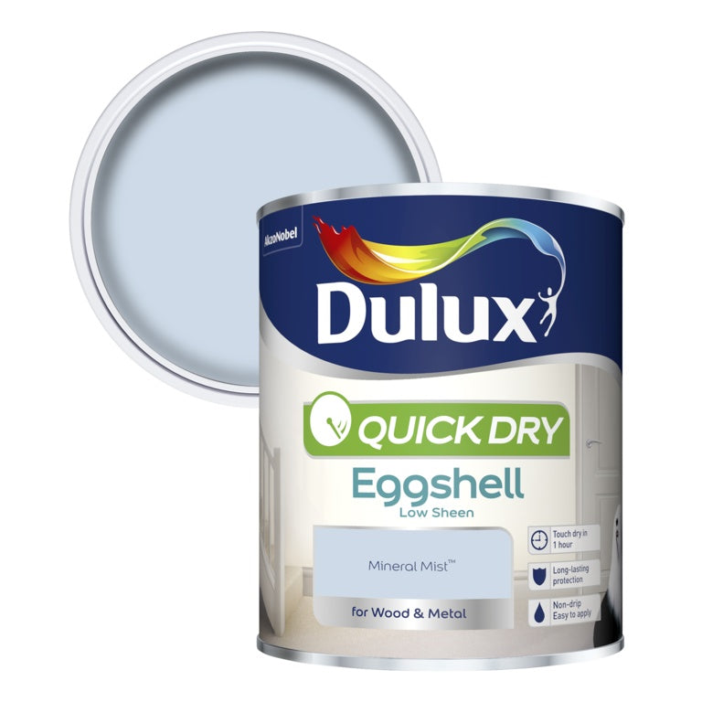 Dulux Quick Dry Eggshell 750ml - Mineral Mist