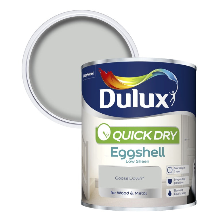 Dulux Quick Dry Eggshell 750ml - Goose Down