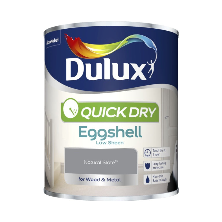 Dulux Quick Dry Eggshell 750ml - Natural Slate