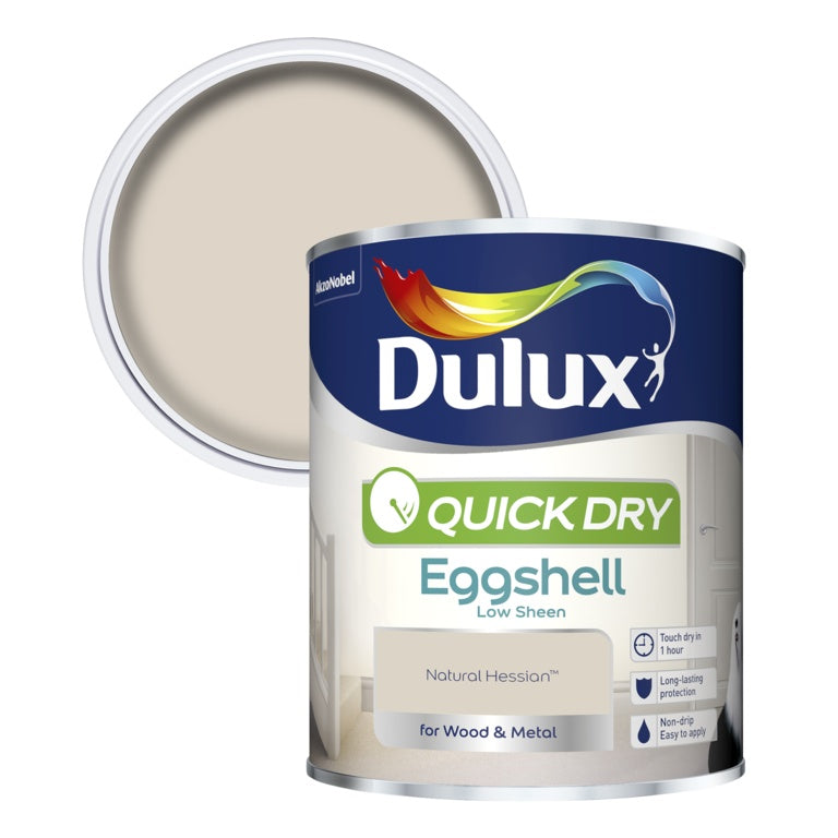 Dulux Quick Dry Eggshell 750ml - Natural Hessian