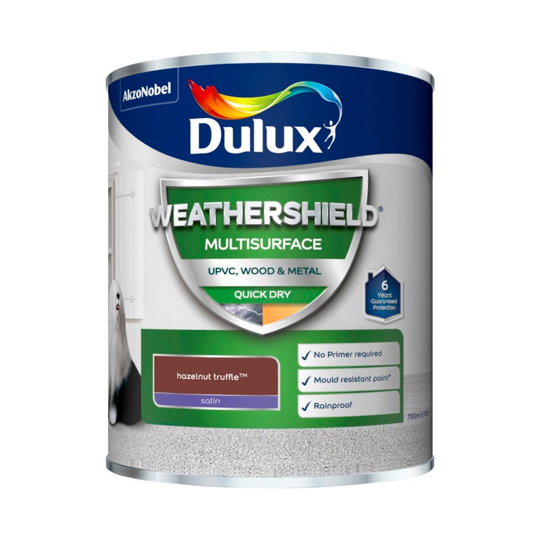 Dulux Weathershield Multi Surface 750ml - Hazelnut Truffle