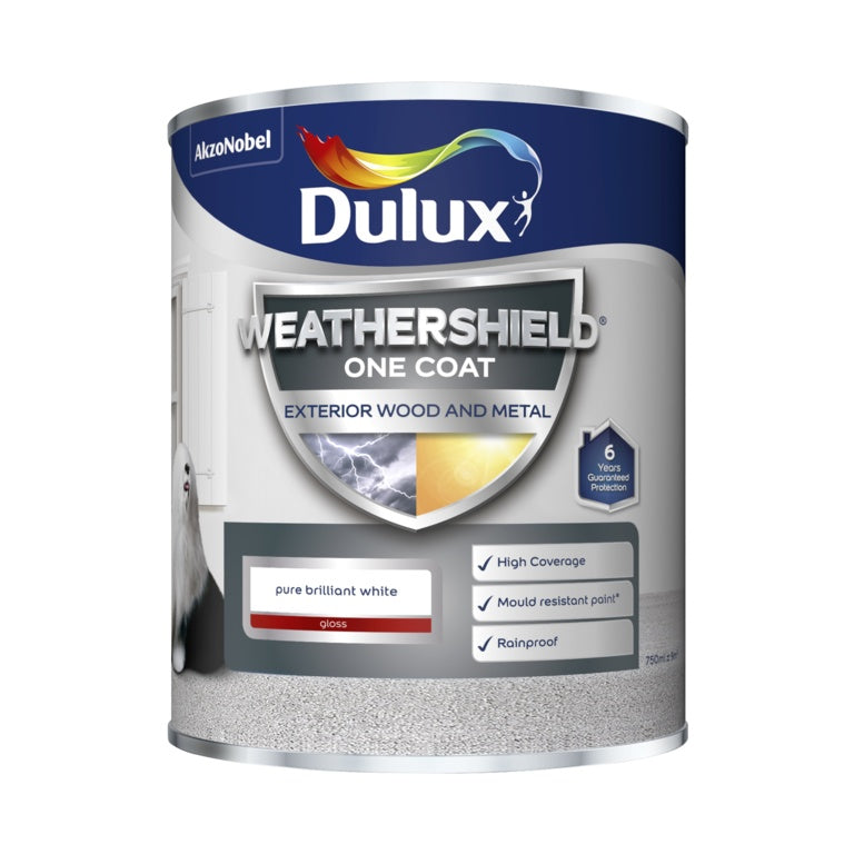 Dulux Weathershield One Coat Gloss 750ml - PBW