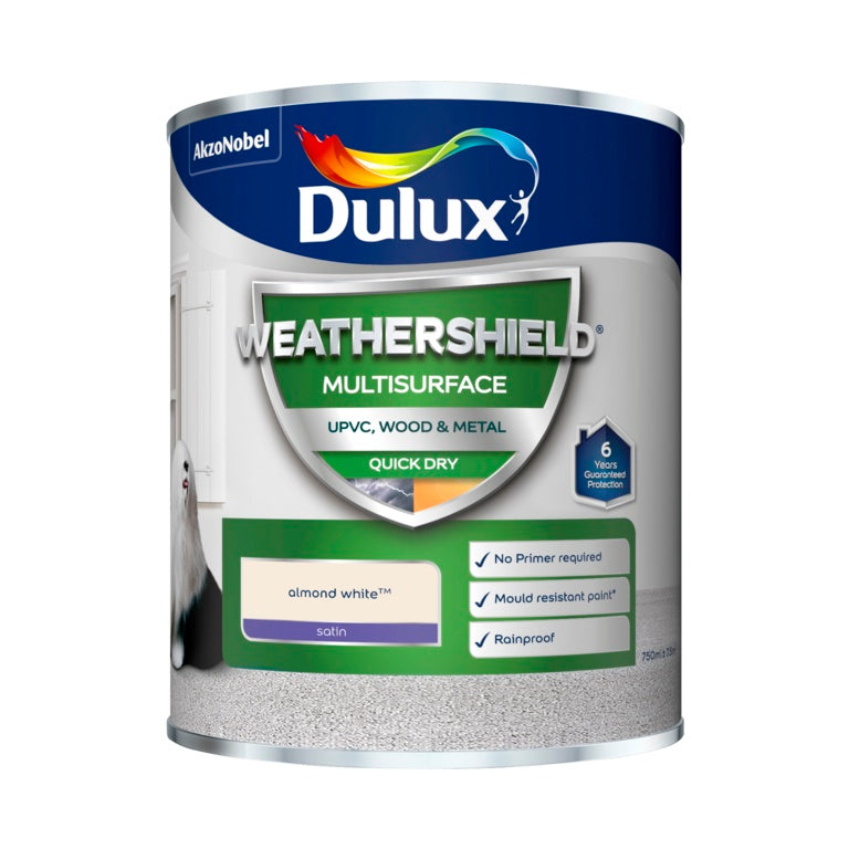 Dulux Weathershield Multi Surface 750ml - Almond White