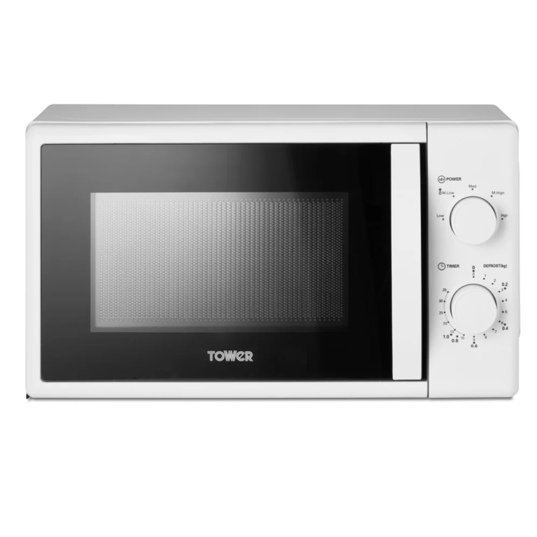 Tower 20L Manual Microwave 700w - White