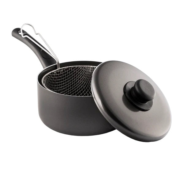 Mtk Housewares Chip Pan With Basket Non Stick - 20cm