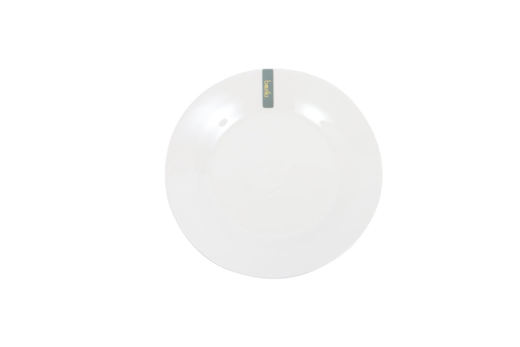Basiks White Porcelain Side Plate - 7.5"