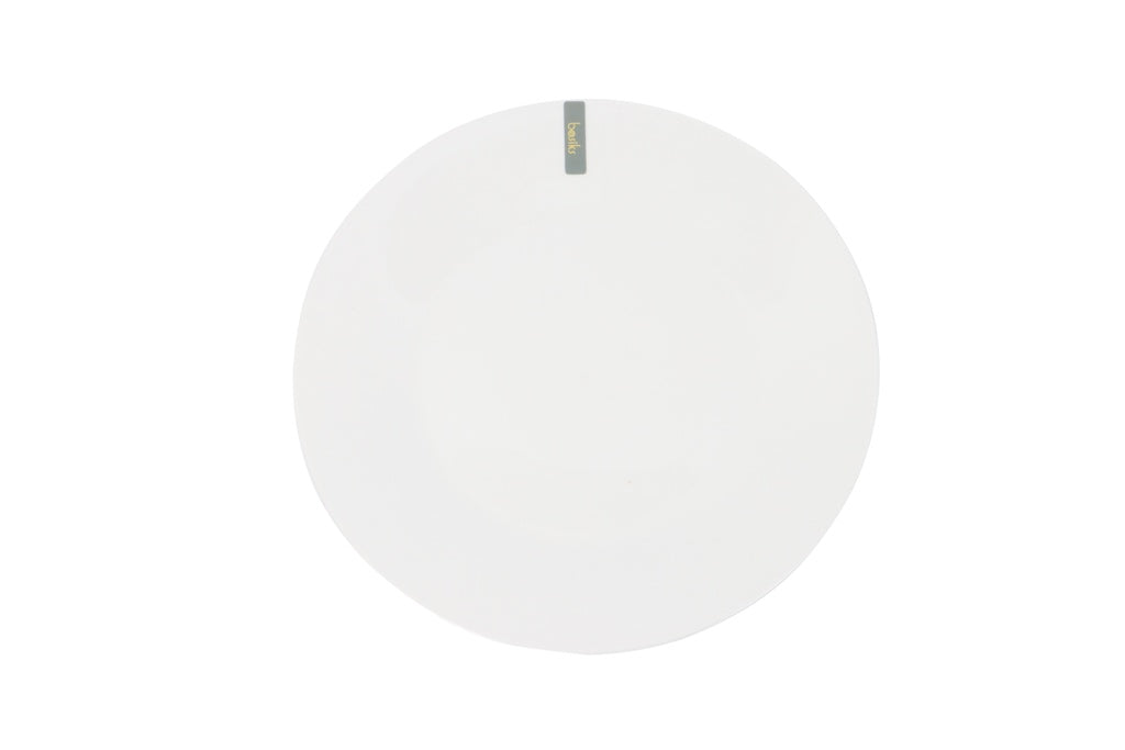 Basiks White Porcelain Dinner Plate - 10.5"