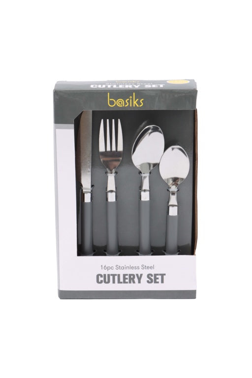 Basiks Stainless Steel Cutlery Set - 16 Piece