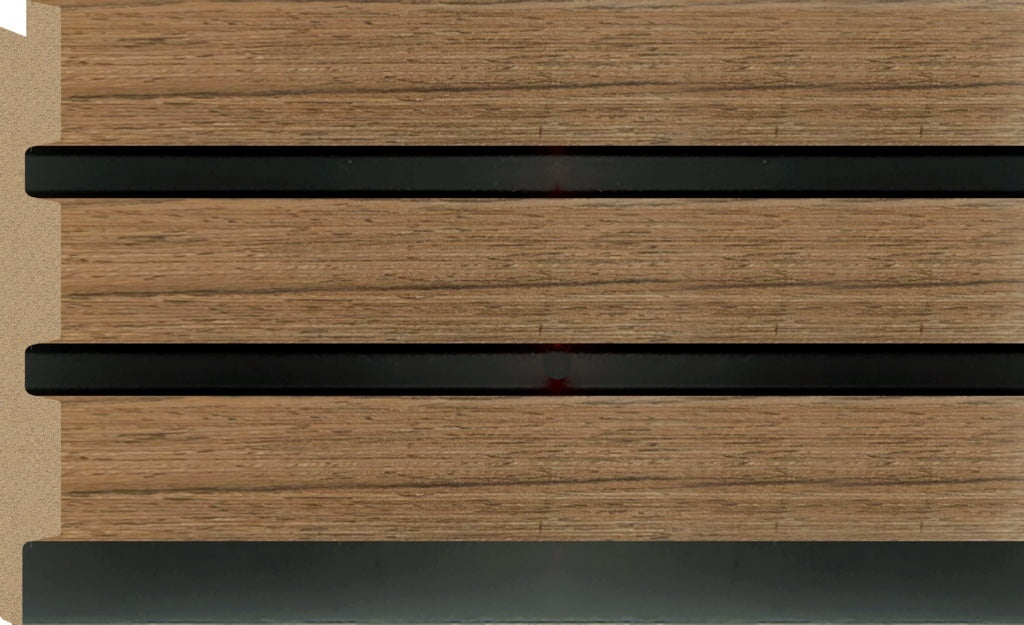 Bosco 3D Wall Panel 300mm x 12mm x 2.6m - Natural Oak