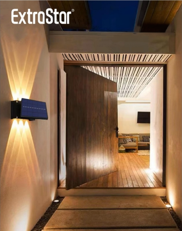 Extrastar LED Solar Up & Down Wall Lamp - 6500k