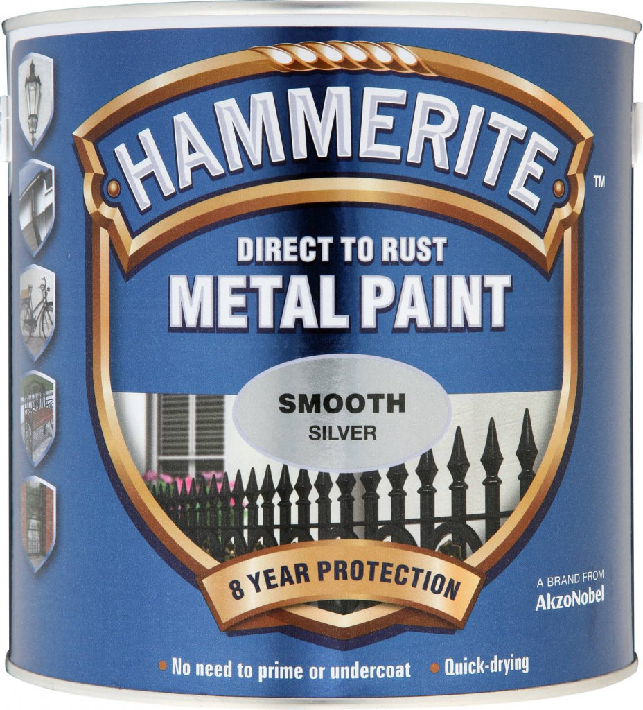 Hammerite Metal Paint Smooth 2.5L - Silver
