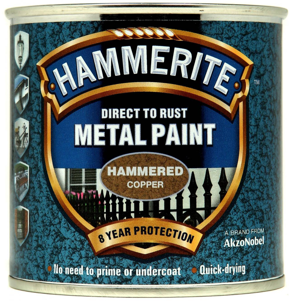 Hammerite Metal Paint Hammered 250ml - Copper