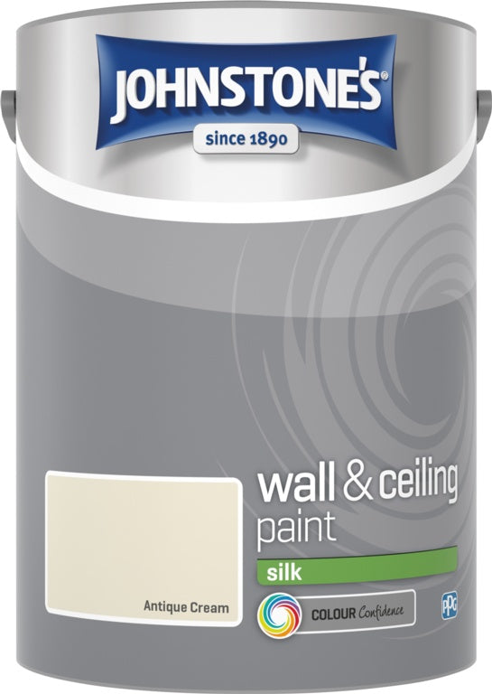Johnstone's Wall & Ceiling Silk 5L - Antique Cream
