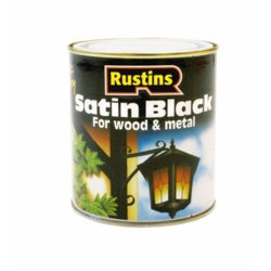 Rustins Quick Dry Satin Black - 250ml