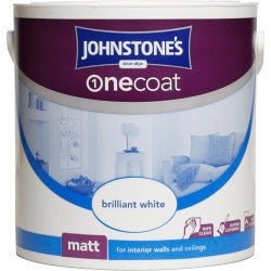 Johnstone's One Coat Matt 2.5L - Brilliant White