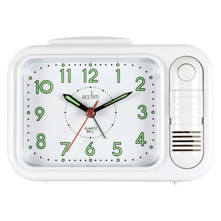 Acctim Sonnet Bell Alarm Clock - White