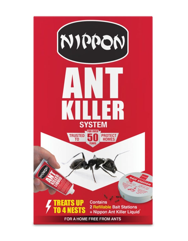 Nippon Ant Killer System - 2 Traps & Liquid