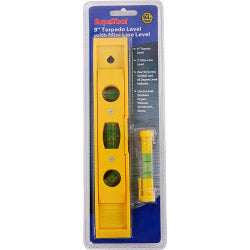 SupaTool Torpedo Level With Mini Line Level - 9"/225mm