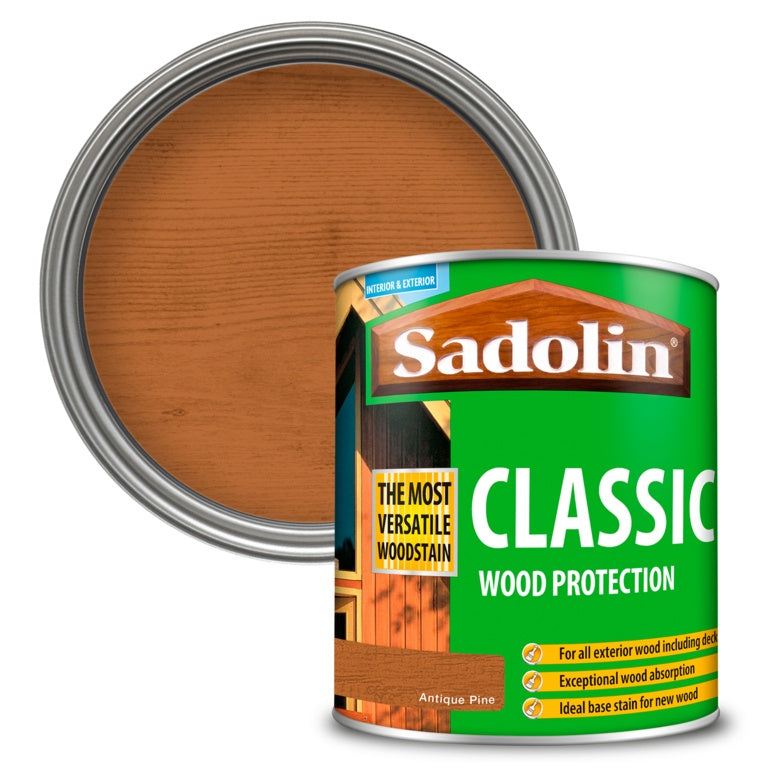 Sadolin Classic Wood Protection - 1L Antique Pine